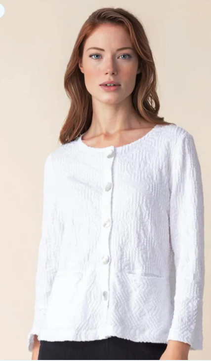 Habitat Sunburst Knit Peplum Swing Jacket