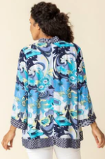Vintage Mixed Print Kimono