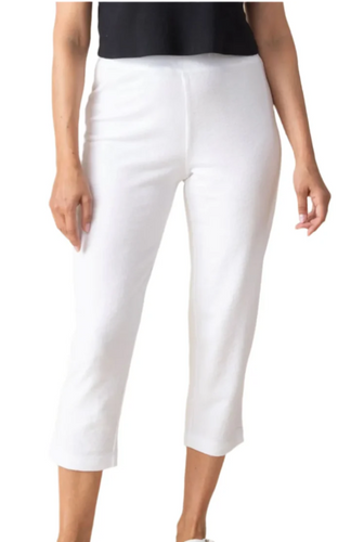 Habitat Terry Solid Capri Pants white