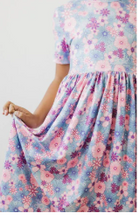 Load image into Gallery viewer, Love Blooms S/S Twirl Dress