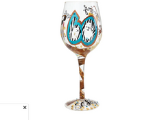Load image into Gallery viewer, 60 and Sassy Hand-painted Artisan Wine Glass, 15 oz.