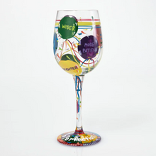 Load image into Gallery viewer, Lolita Aged to Perfection Birthday Artisan Painted Wine Glass