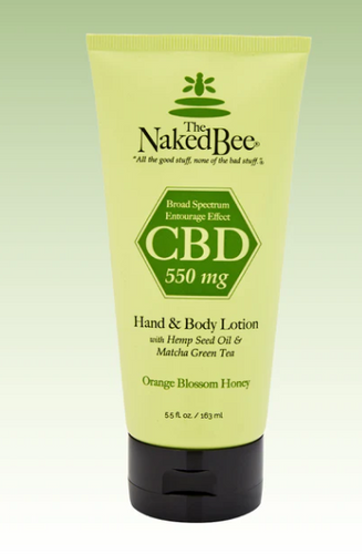 5.5 oz. Orange Blossom Honey 550 mg Broad Spectrum CBD Hand & Body Lotion
