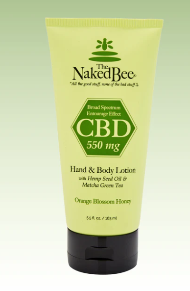 5.5 oz. Orange Blossom Honey 550 mg Broad Spectrum CBD Hand & Body Lotion