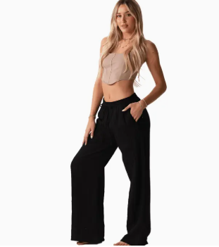 Black Cabana Pants