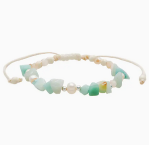 Teal Tide Sea Stone Bracelet