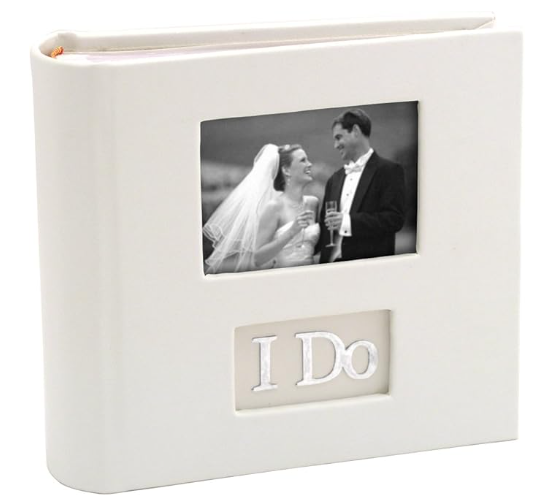 Malden International Designs I Do With Photo Opening Cover & Memo Space Photo Album, 1-Up, 100-4x6