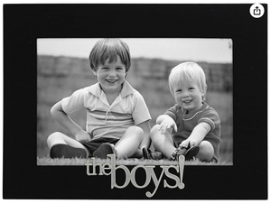 Malden International Designs 4307-46 The Boys! Expressions Picture Frame, 4x6, Black