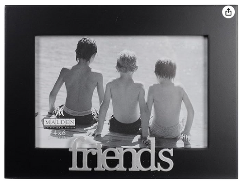 Malden International Designs Friends Expressions Picture Frame, 4x6, Black