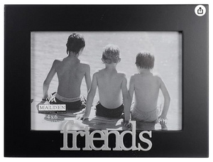 Malden International Designs Friends Expressions Picture Frame, 4x6, Black