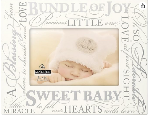 Malden International Designs 4736-46 Baby Memories Picture Frame