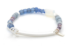Load image into Gallery viewer, Hidden Message Bracelet - Strong/Opalite/Silver