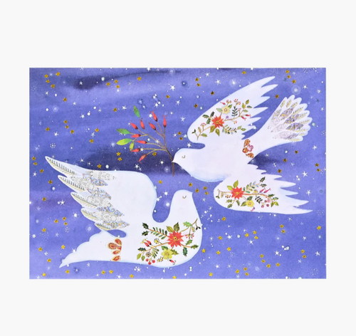 Doves in Flight Deluxe Boxed Holiday Cards