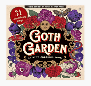 Goth Garden Adult Coloring Book