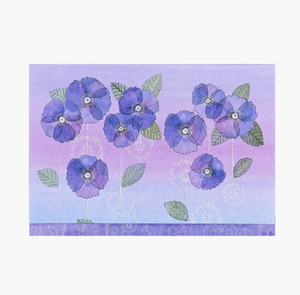Watercolor Violets Note Cards