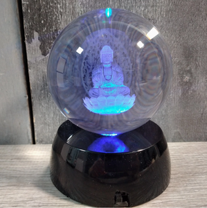 Laser Engraved 80mm Glass Sphere