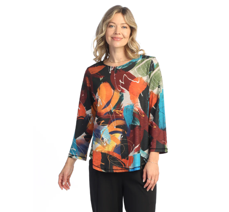 Poly Spandex Sublimation Top With Round Hem PS3-1972