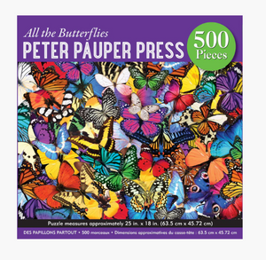 All the Butterflies 500 Piece Jigsaw Puzzle