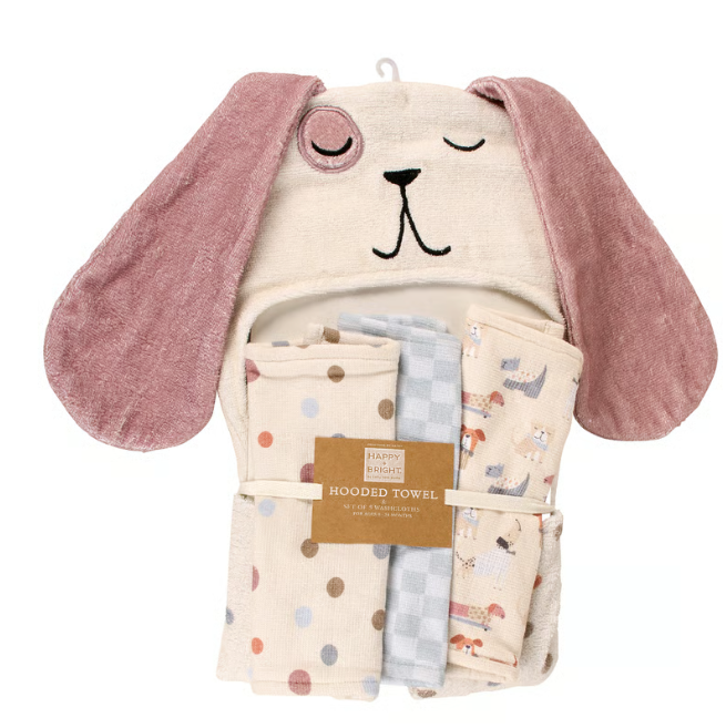 Hooded Towel Set ( Puppy )