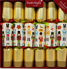 Load image into Gallery viewer, Robin Reed English Holiday Christmas Crackers – Traditional Nutcracker
