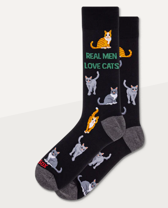 Real Men Love Cats Mens Crew Socks