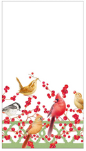 Load image into Gallery viewer, Winter Birds and Berries Recycled Guest Napkins