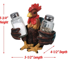 Load image into Gallery viewer, Salt and Pepper Shakers-Rooster
