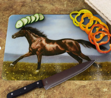 Load image into Gallery viewer, Cutting Board 12in x 16in-Running Thoroughbred