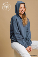 Load image into Gallery viewer, Luxeknit Rutched Sleeve Hoodie