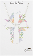 Load image into Gallery viewer, Alexa's Angels Children's Live by Faith Cross Necklace