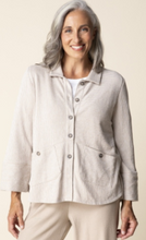 Load image into Gallery viewer, PASADENA KNIT STRIPE BUTTON FRONT SHIRT S26H