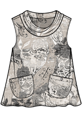 Load image into Gallery viewer, Destination Unknown Drape Collar Top
