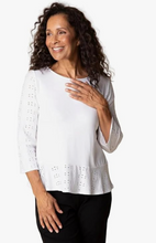 Load image into Gallery viewer, Eyelet Blooms High Line Top S26H