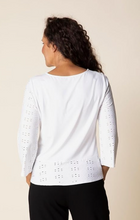 Load image into Gallery viewer, Eyelet Blooms High Line Top S26H