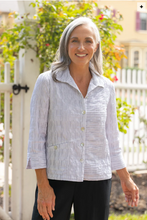 Load image into Gallery viewer, Santorini Stripe Daphne Shirt S26H