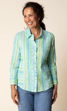 Load image into Gallery viewer, Crinkle Stripe Side Panel Shirt S26H