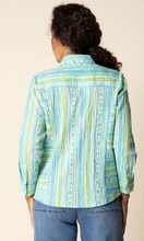 Load image into Gallery viewer, Crinkle Stripe Side Panel Shirt S26H