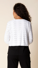 Load image into Gallery viewer, Eyelet Bloom Shawl Jacket S26H