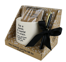 Load image into Gallery viewer, Nurse Mug Notepad Pen Set