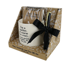 Load image into Gallery viewer, Teacher Mug Notepad Pen Set