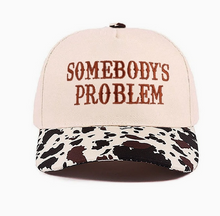 Load image into Gallery viewer, Somebody's Problem Canvas Cotton Cap