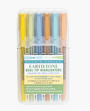 Load image into Gallery viewer, Earth Tone Dual-Tip Highlighters