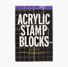 Load image into Gallery viewer, Studio Series Acrylic Stamp Blocks (Set of 6)