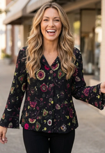Load image into Gallery viewer, f26 Boho Floral Crinkle Cotton Flounce Jacket