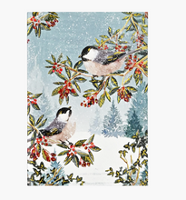 Load image into Gallery viewer, Chickadees in the Snow Small Boxed Holiday Cards
