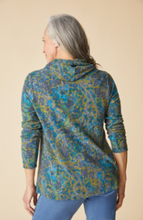 Load image into Gallery viewer, SUPER SOFT FLEECE COZY COWL TOP in Lagoon F26H