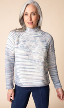 Load image into Gallery viewer, HIGHLAND HUES MIXED STITCH PULLOVER F26H