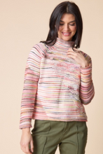 Load image into Gallery viewer, HIGHLAND HUES MIXED STITCH PULLOVER F26H