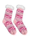 Load image into Gallery viewer, Berry Frost Snowflake Thermal Slipper Socks