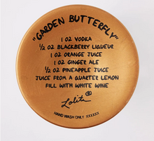 Load image into Gallery viewer, Garden Butterfly Hand Painted Wine Glass